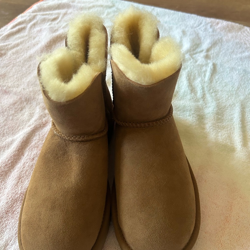 UGG Tan Ankle Booties